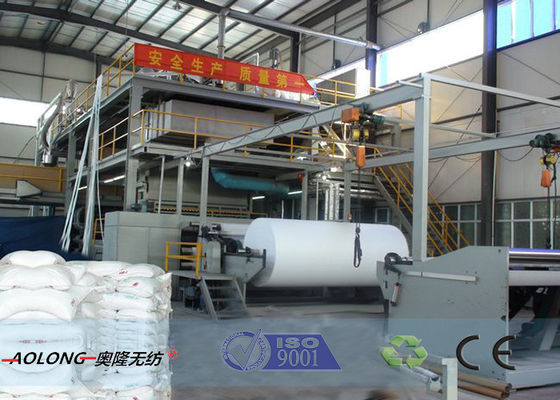 중국 가동 한 벌 350m/Min를 위한 기계를 만드는 400KW SMS PP 비 길쌈된 직물 협력 업체