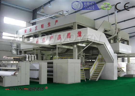 중국 가동 한 벌/가면을 위한 기계를 만드는 1600mm SMS PP 400KW 짠것이 아닌 직물 협력 업체